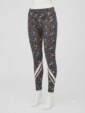 Tory Sport Tory Burch L Floral High Rise Leggings Black Blue Red Yellow